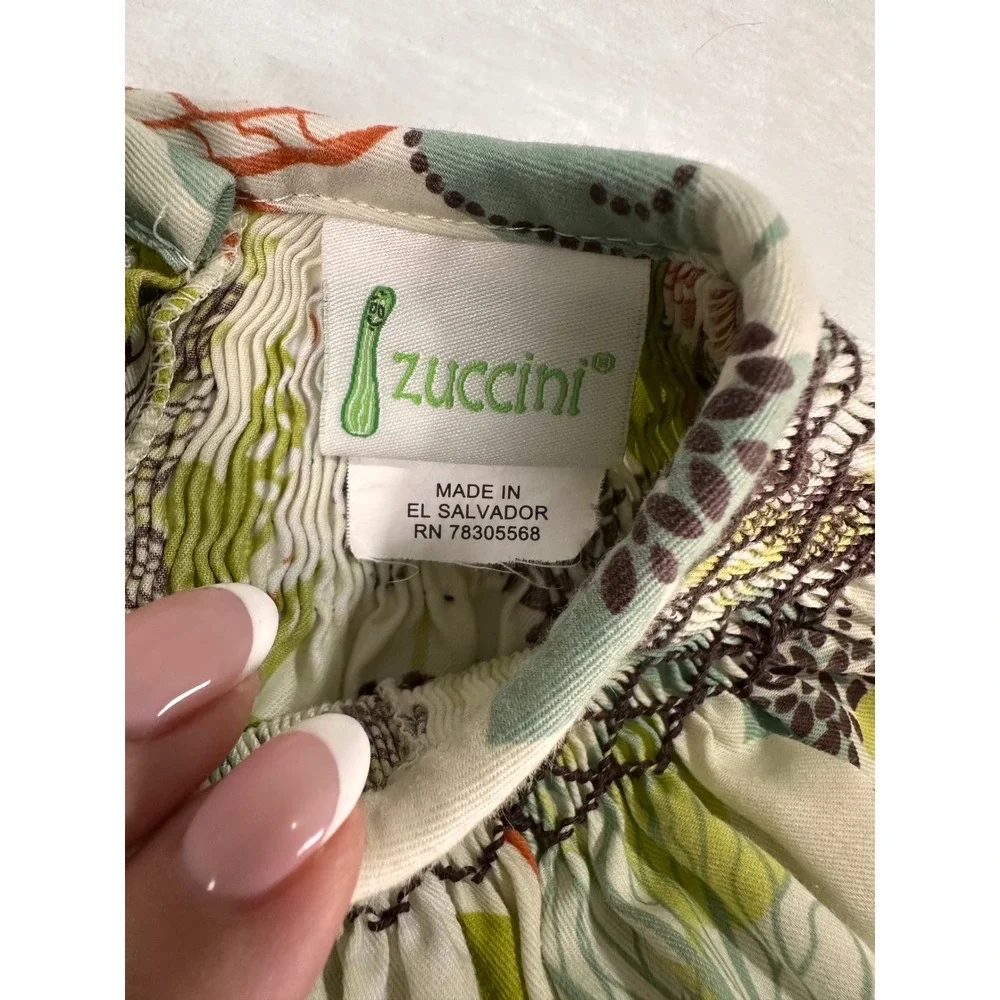Zuccini Smocked Bishop Dress 2T Floral Long Sleeve Fall Toddler Girls